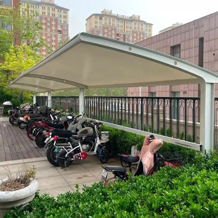 福贡县膜结构电动车棚